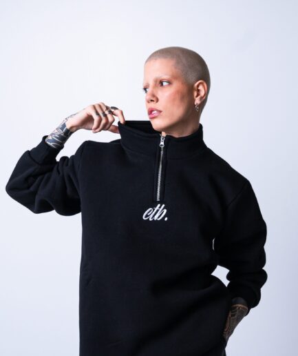 CTB ''HALF-ZIP'' BLACK